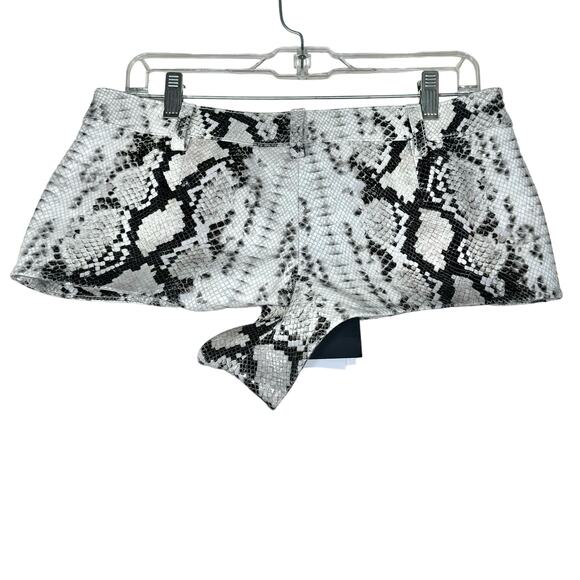 Retrofête Neutral Snake Skin Aven Leather Short Medium NWT - Picture 4 of 16